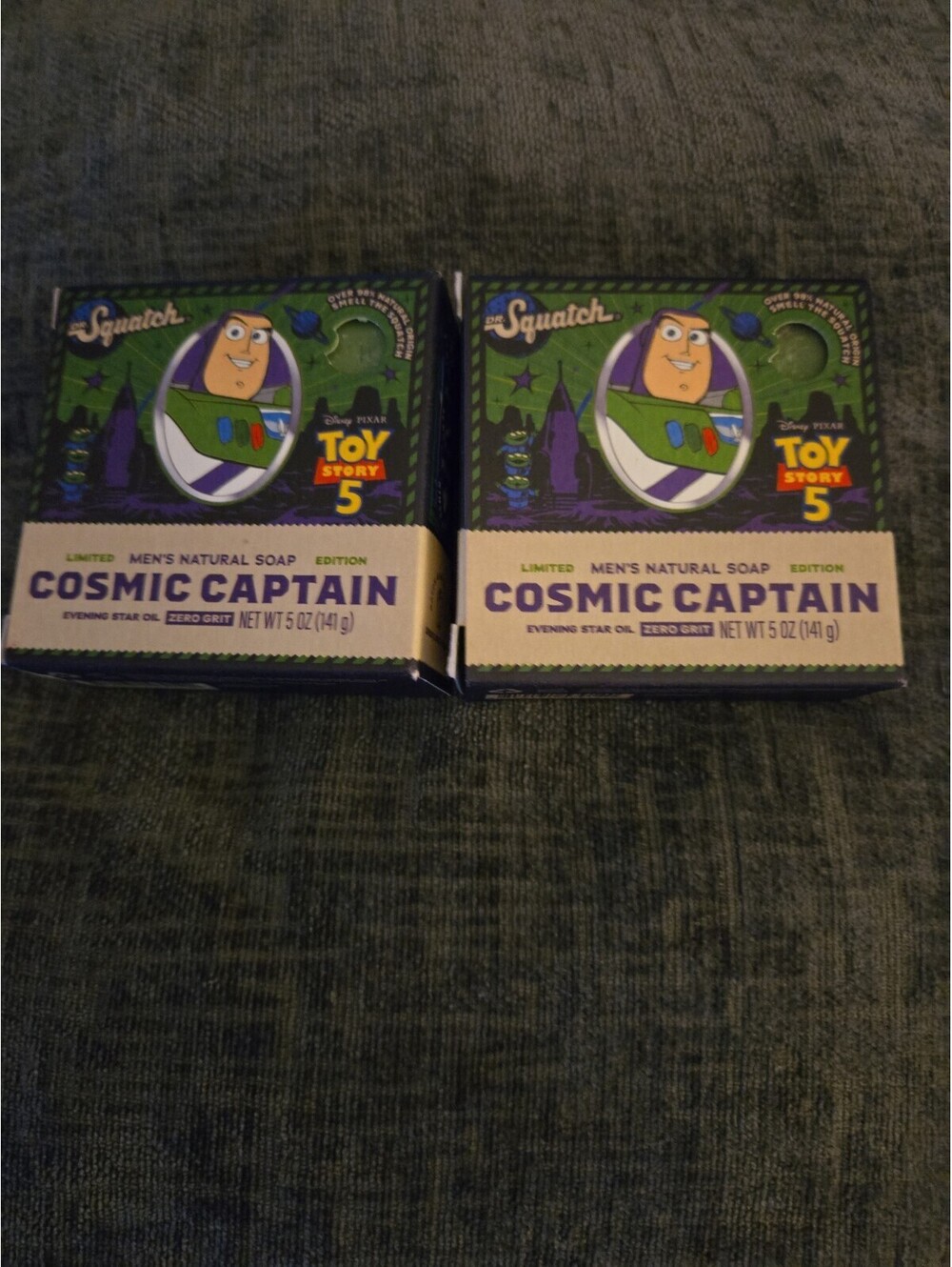 Dr. Squatch Toy Story 5 Cosmic Captain Men’s Body Bar Soap 5 oz - 2 Bars